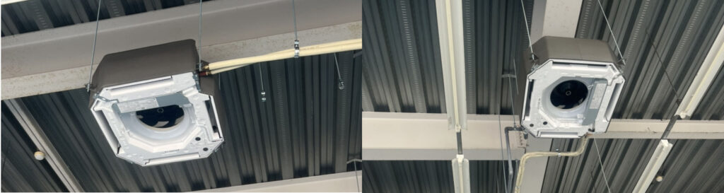 工場 新設空調工事 施工写真